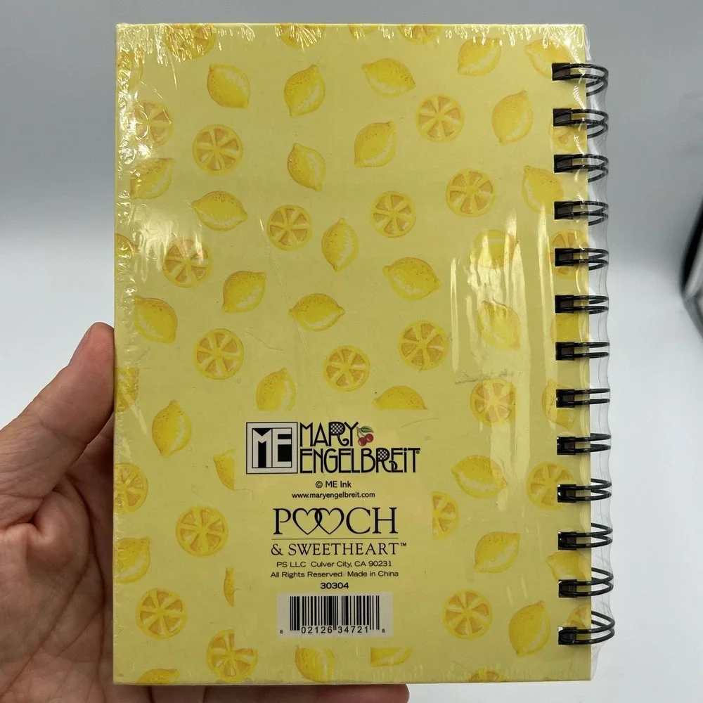 Mary‎ Engelbreit Wire-Bound Journal Life Quote Lemonade Girl NEW Sealed ME Ink